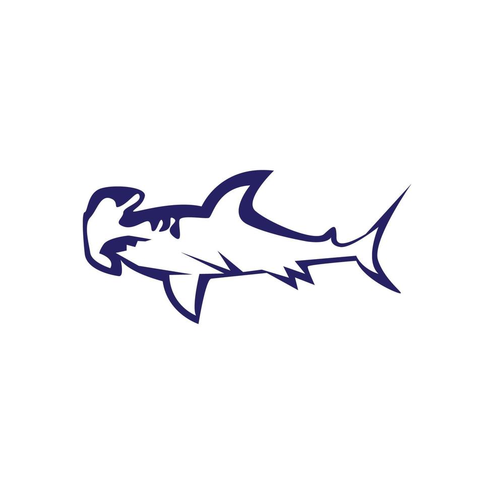 haai pictogram en symbool vectorillustratie vector