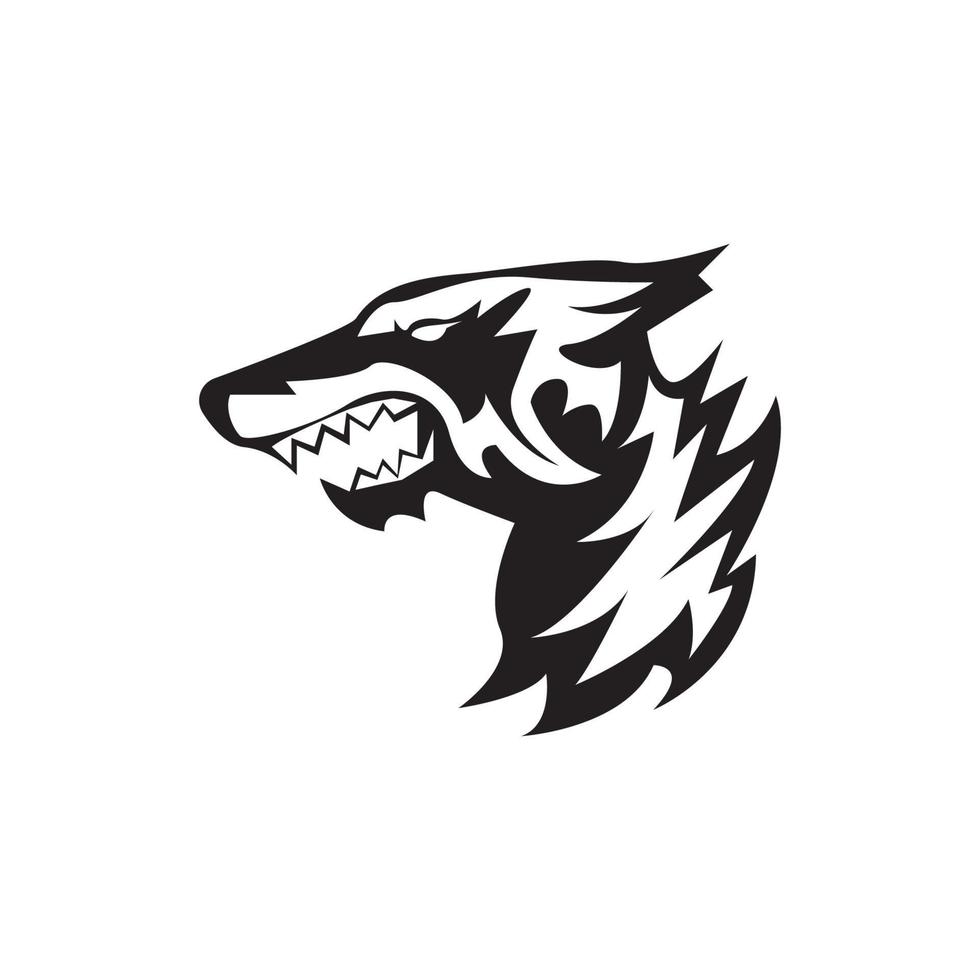 wolf pictogram en symbool vectorillustratie vector