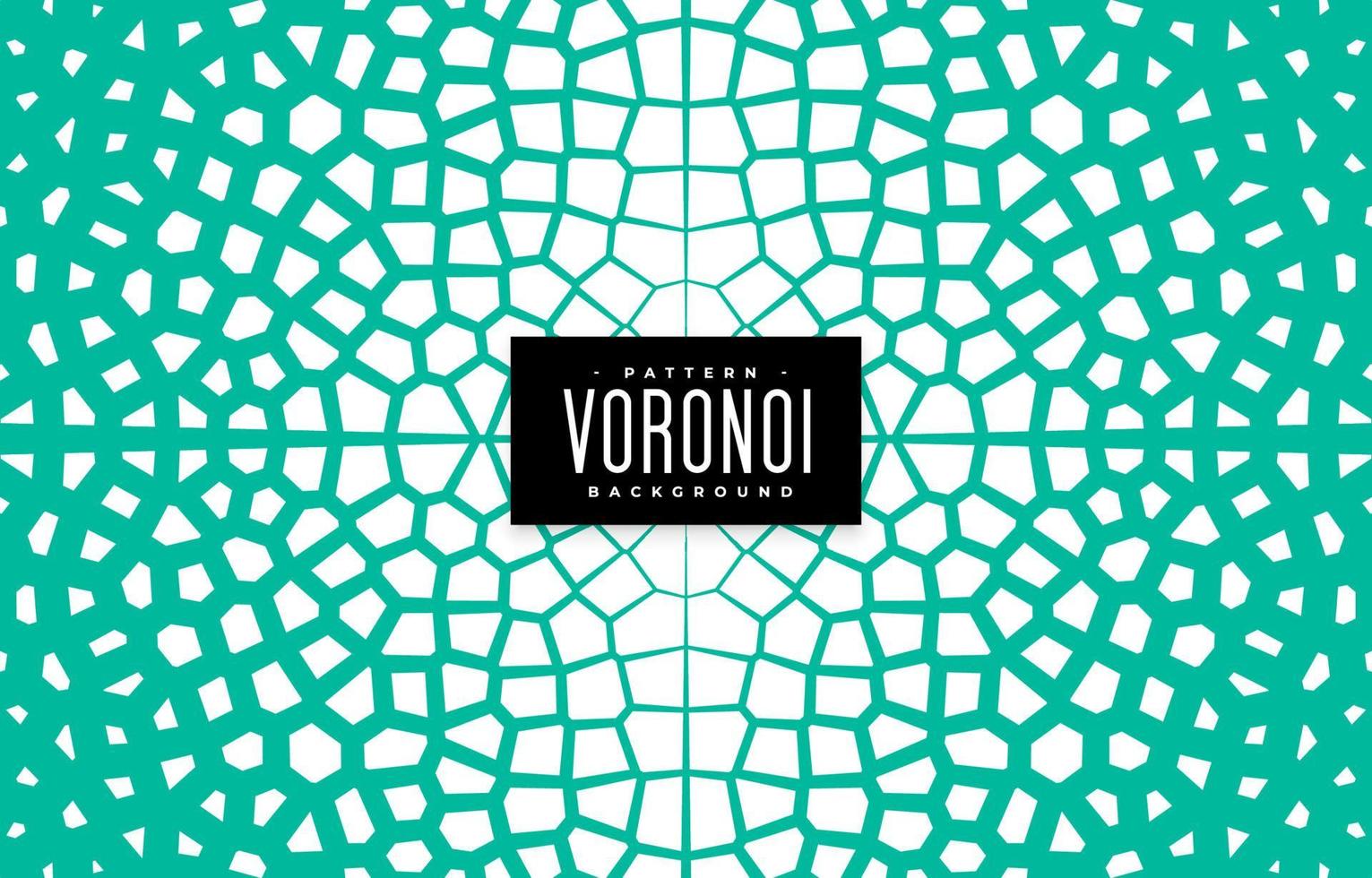 abstracte voronoi patroon achtergrond in turquoise kleur vector