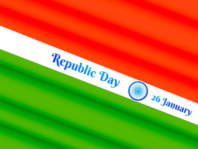 dag van de republiek van india vector