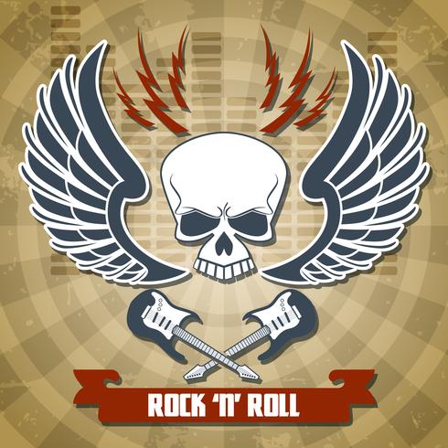 Retro rock achtergrond vector