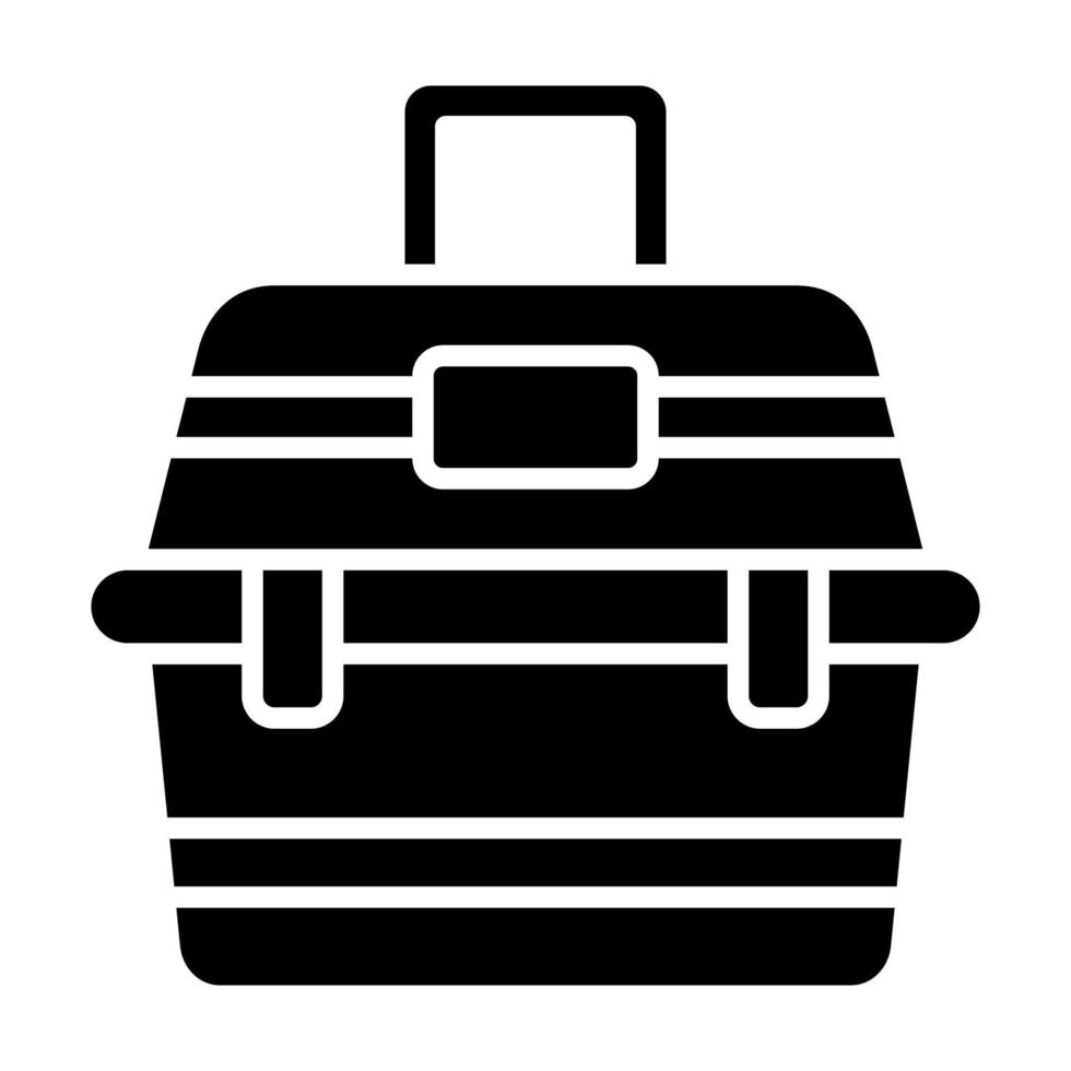 tackle box glyph icon vector