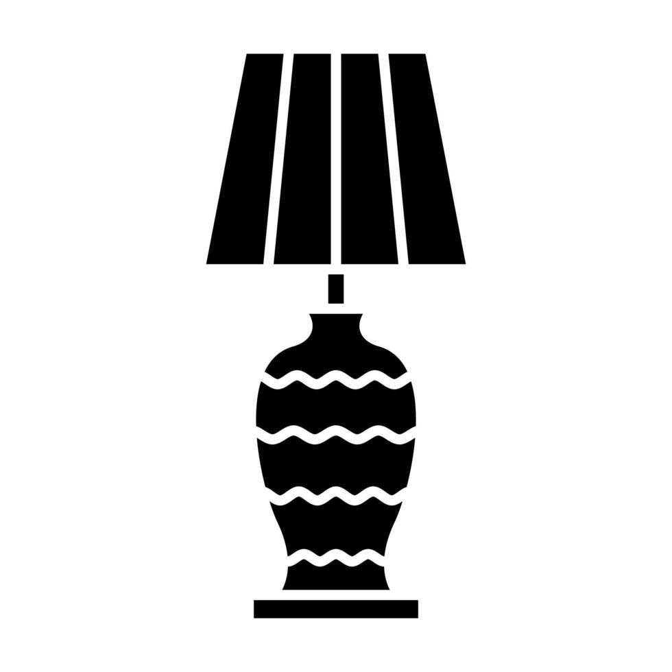 lamp glyph icoon vector