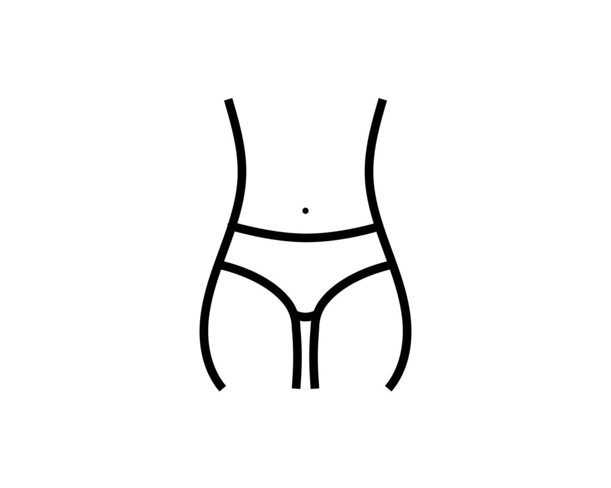 pictogram voor gewichtsverlies. slanke dame met meetlint pictogram geïsoleerd op een witte achtergrond. vectorillustratie. eps 10 vector