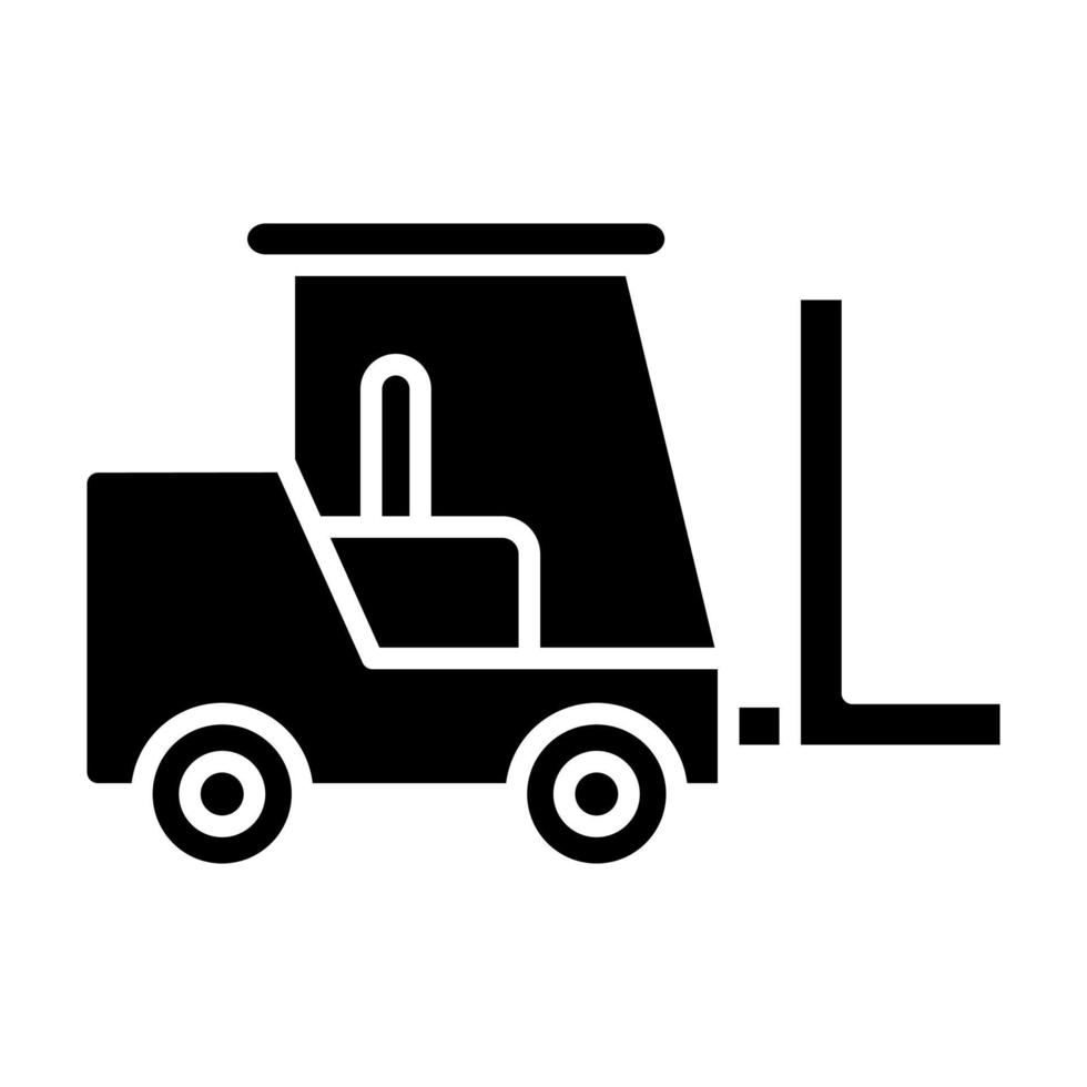 heftruck glyph-pictogram vector