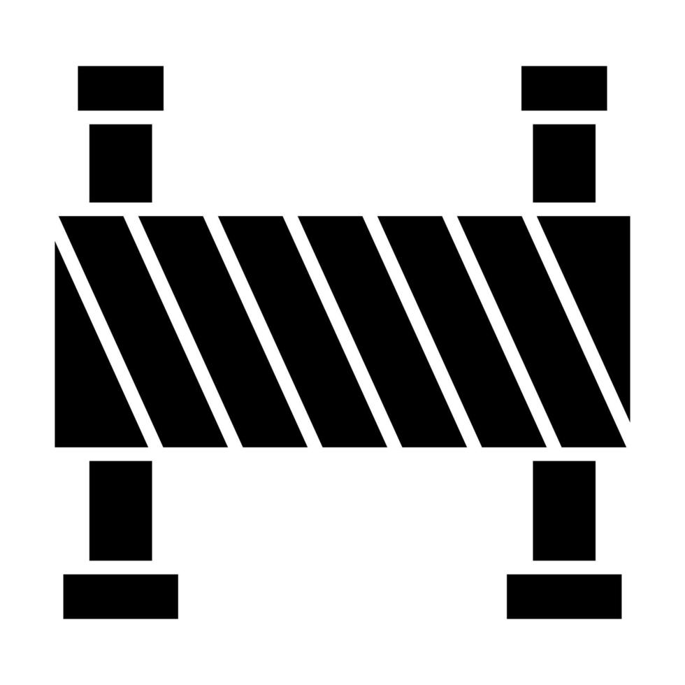 bouw barrière glyph icon vector