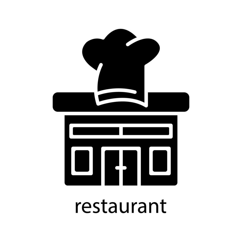 restaurant icoon. bewerkbare streek. ontwerpsjabloon vector