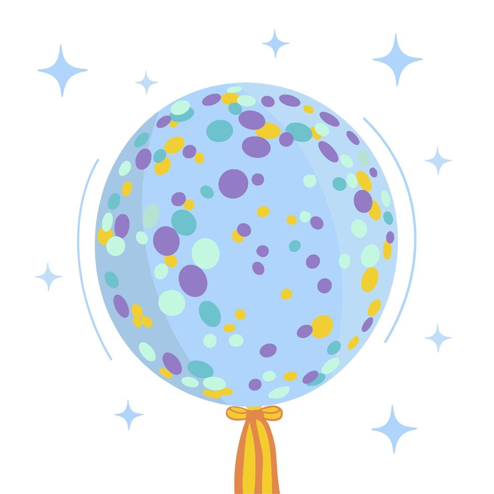 achtergrond voor tekst. ballon met confetti ruimte voor tekst. illustratie voor afdrukken, achtergronden, wallpapers, covers, verpakkingen, wenskaarten, posters, stickers, textiel, seizoensontwerp vector