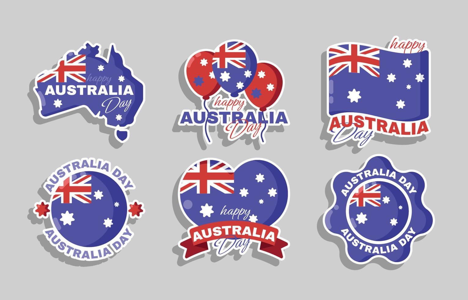 Australië dag sticker vector