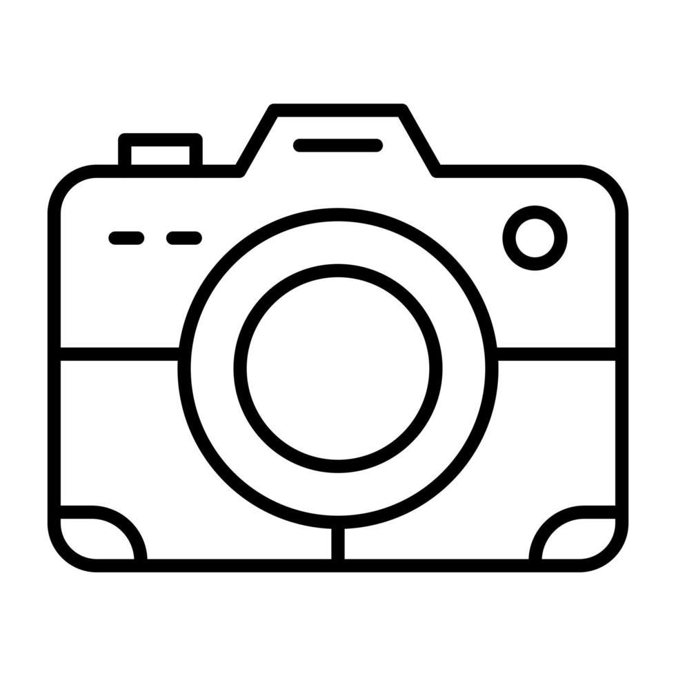 camera lijn icoon vector