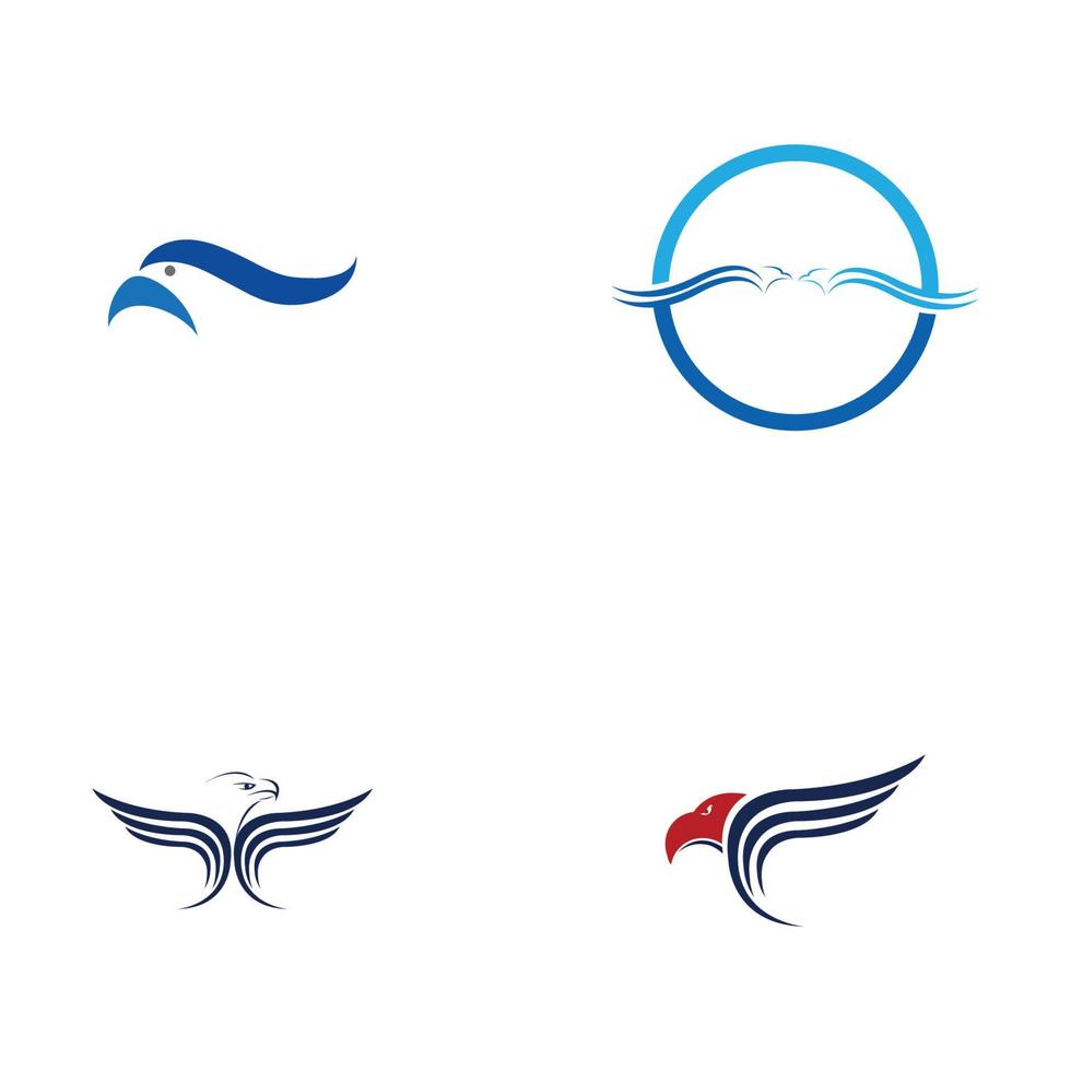 adelaar logo vector illustratie ontwerpsjabloon - vector