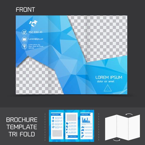 Brochure-sjabloon tri-fold vector