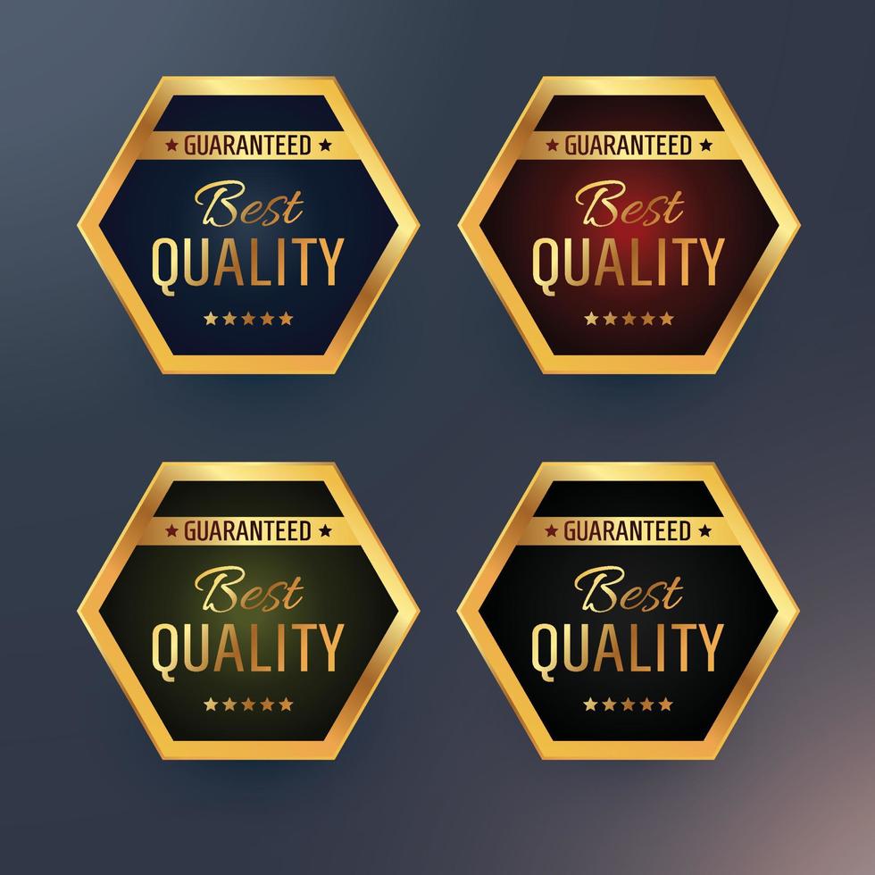 beste kwaliteit luxe labels vector