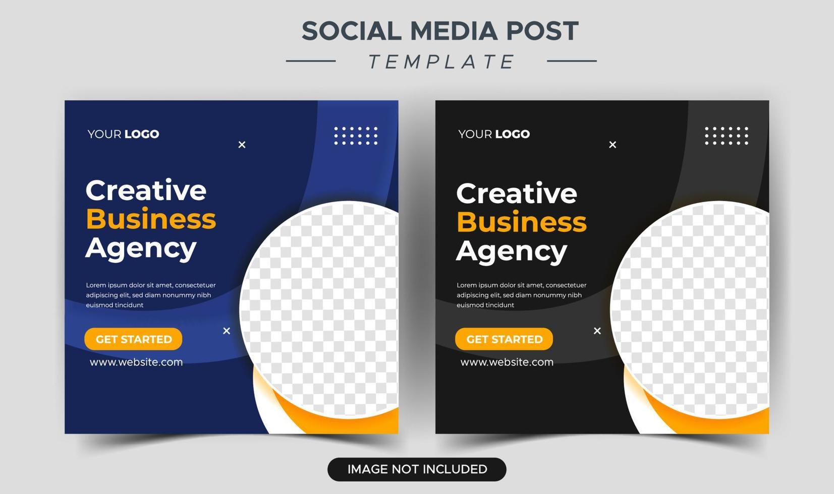 sjabloon voor creatieve zakelijke marketingexperts voor sociale media vector