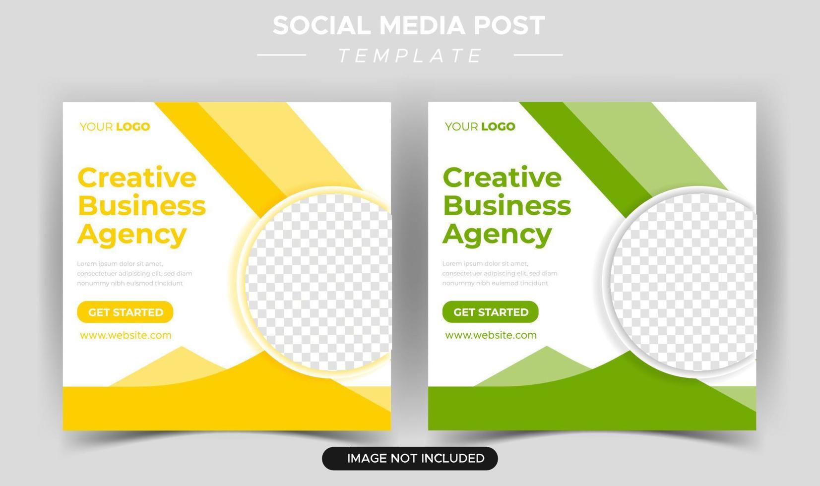 creatieve zakelijke marketingexpert sociale media templateg bureau instagram postsjabloon vector