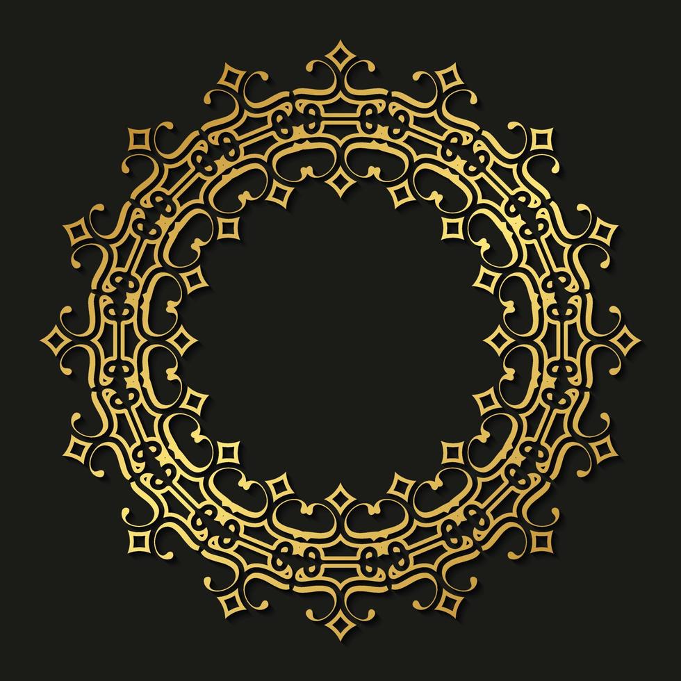 luxe rond grenskaderontwerp vector