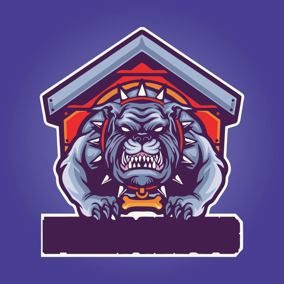 gamer mascot logo ontwerp vector, gamer illustratie voor sportteam. moderne illustratorconceptstijl voor badge vector