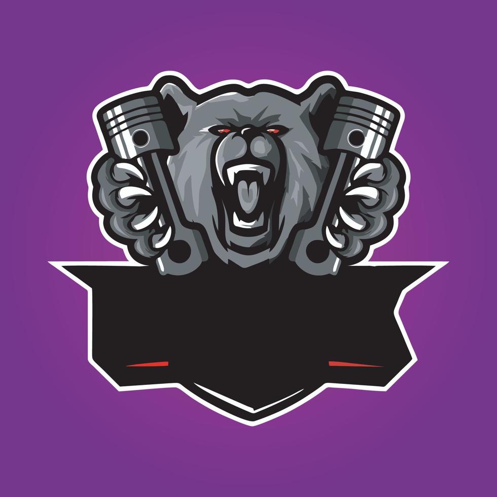 gamer mascot logo ontwerp vector, gamer illustratie voor sportteam. moderne illustratorconceptstijl voor badge vector