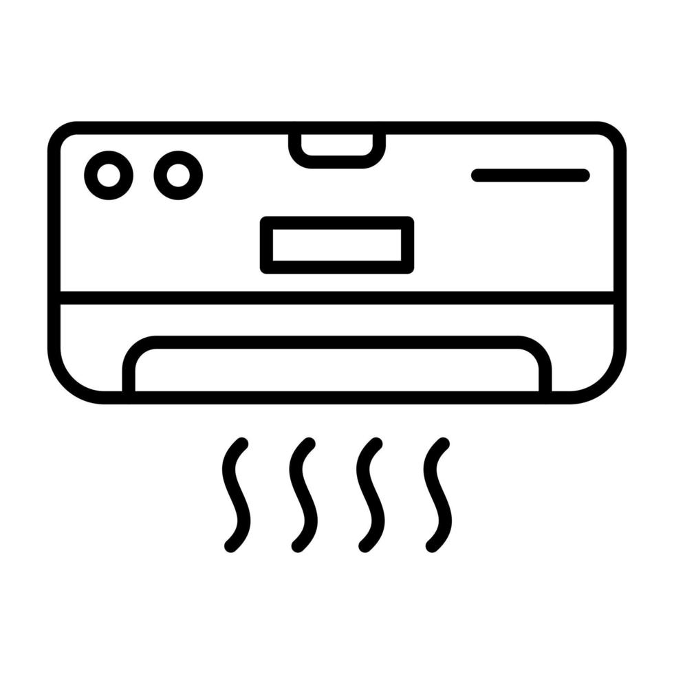 airconditioner lijn icoon vector
