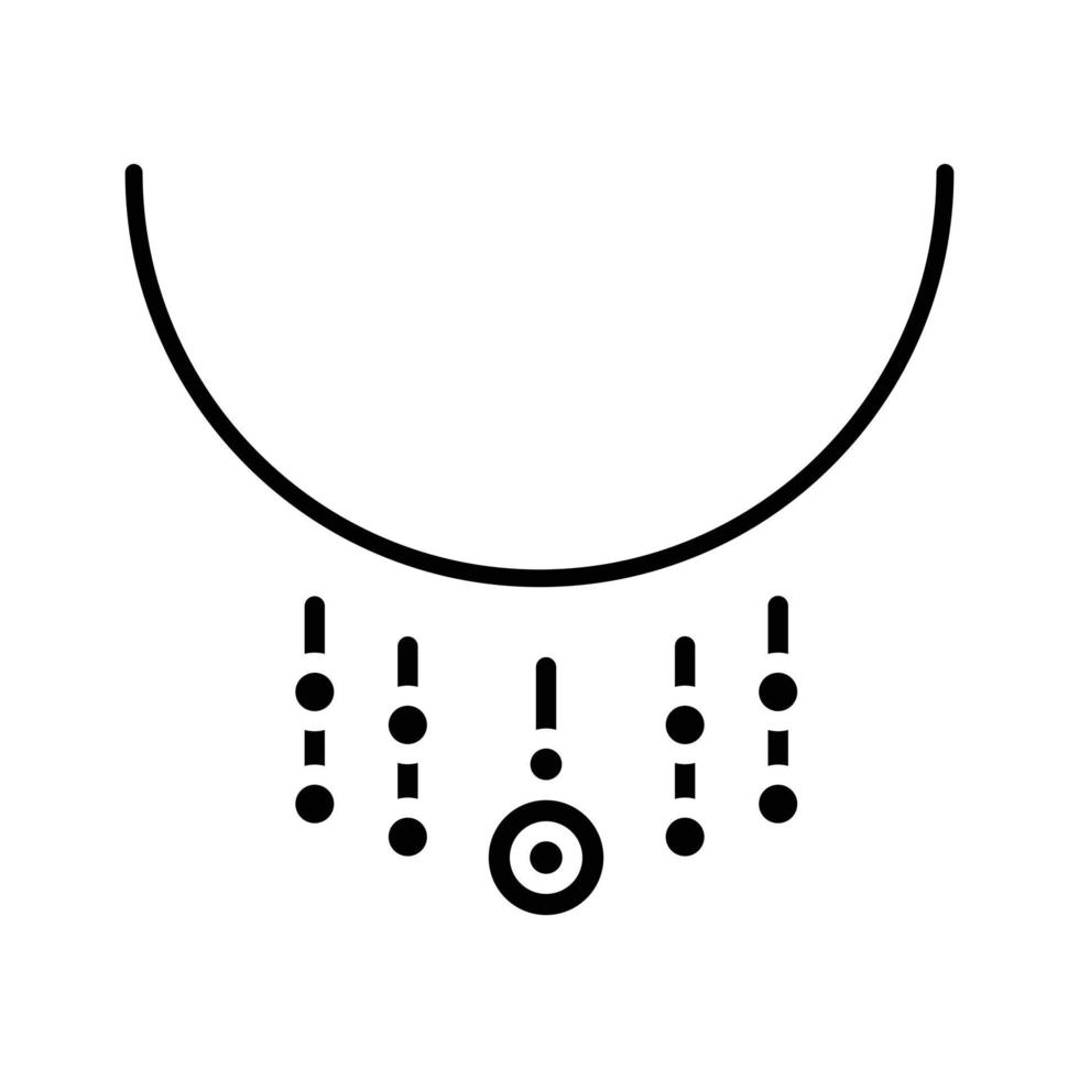 ketting glyph icoon vector