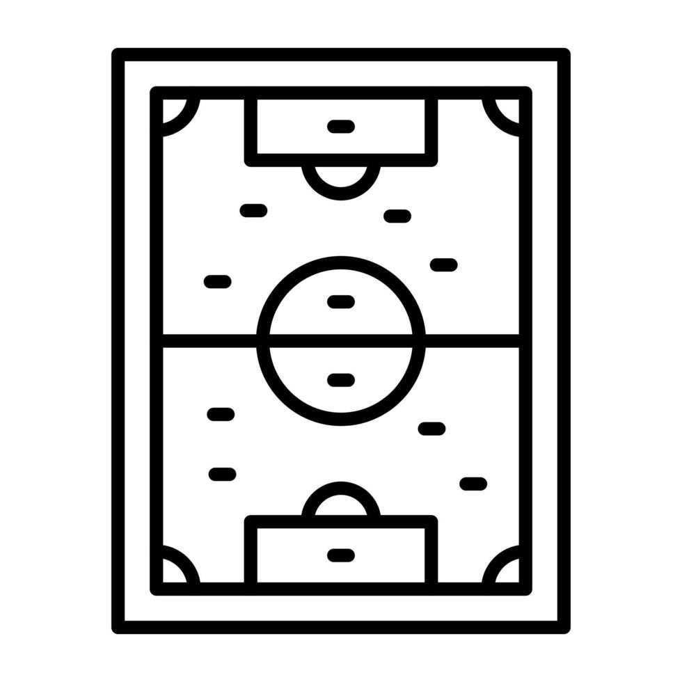 pictogram voetbalveld lijn vector