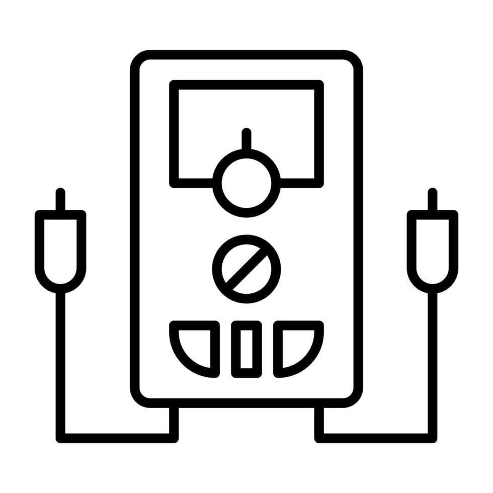 multimeter lijn icoon vector