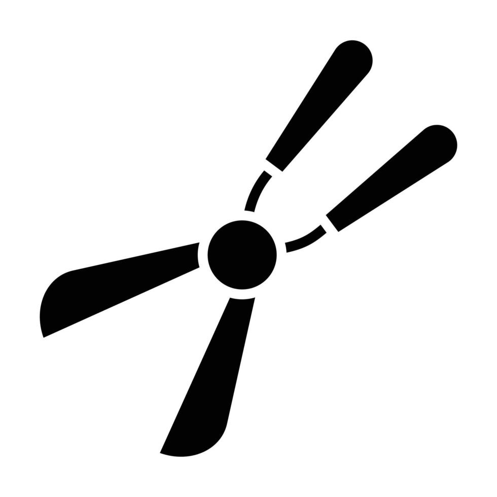 landbouw schaar glyph icon vector