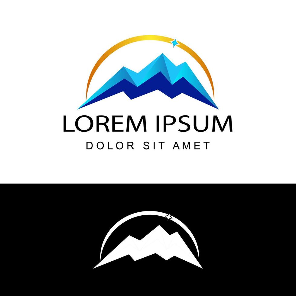 berg logo sjabloon ontwerp vector