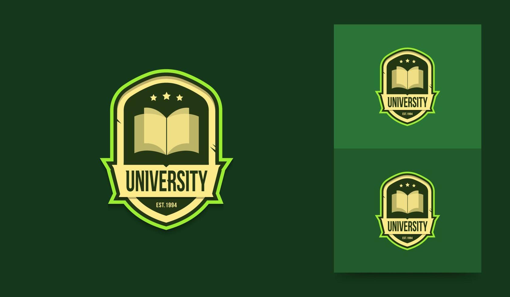 onderwijs school logo sjabloon, universiteit en hogeschool identiteitssymbool badge vector