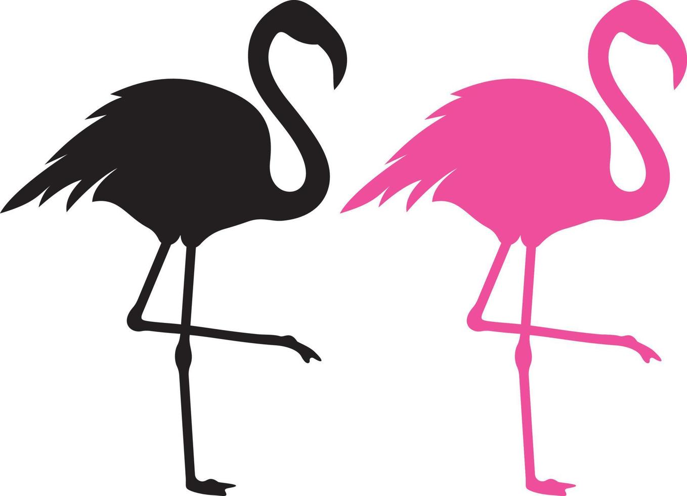 flamingo vector silhouet