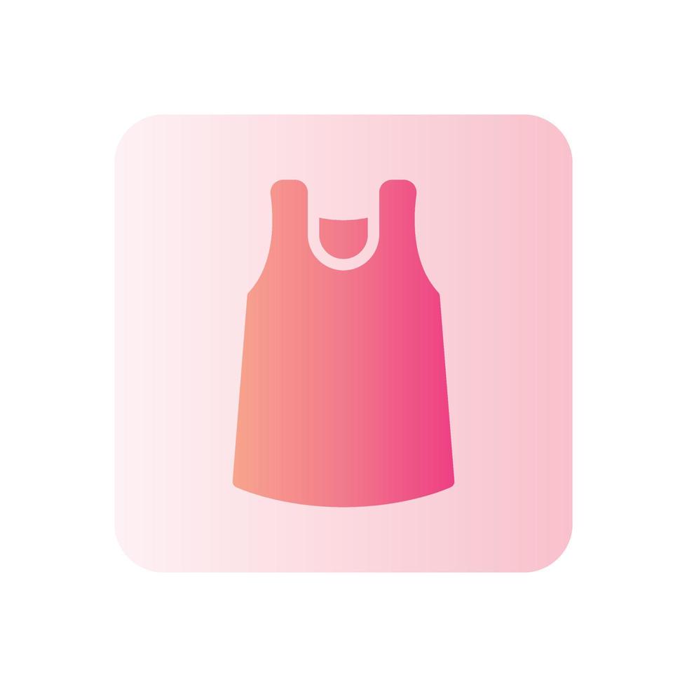 kleurovergang pictogram tanktop vector