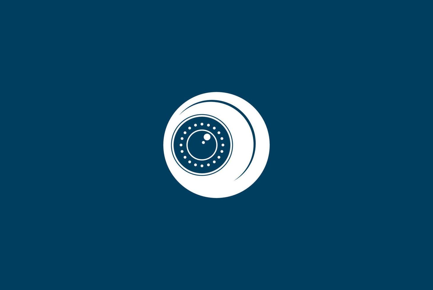 eenvoudige minimalistische cctv cam camera logo ontwerp vector