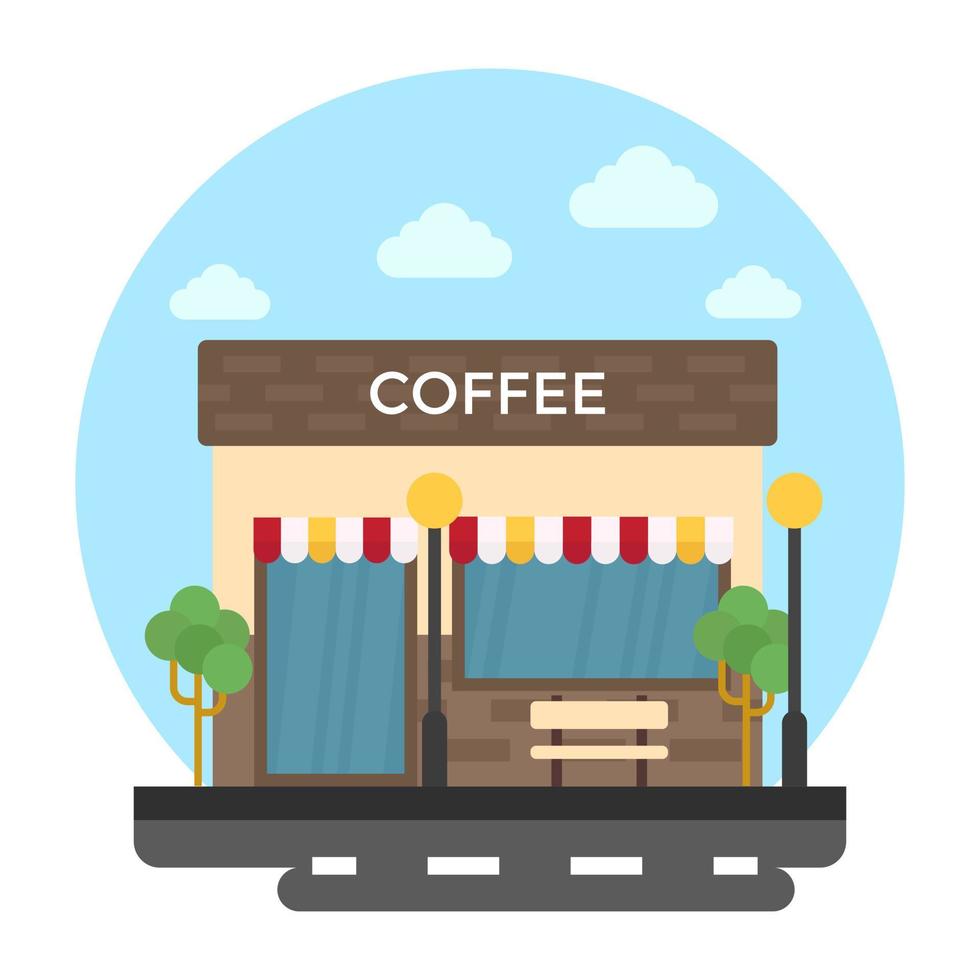 coffeeshop concepten vector