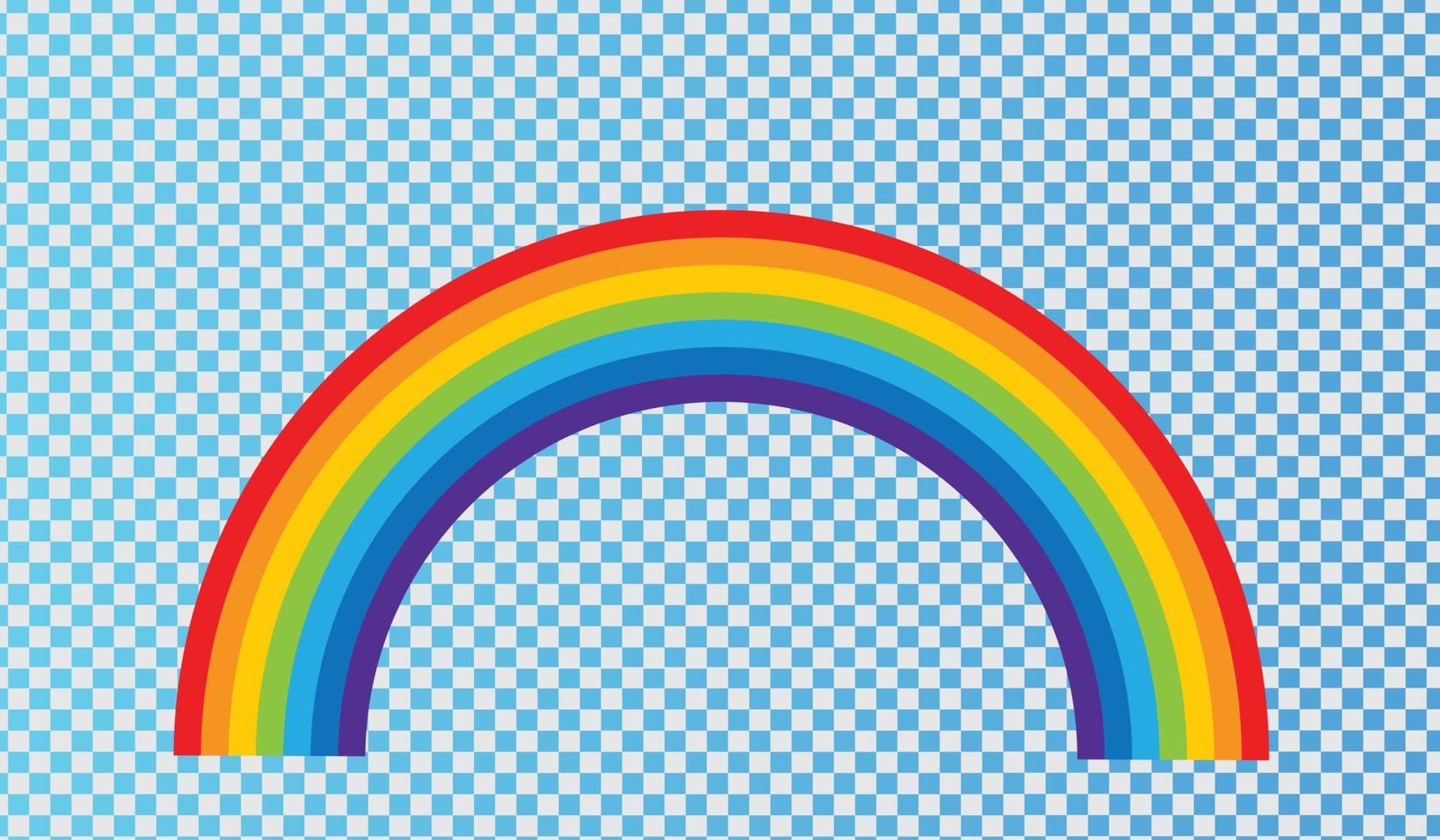 regenboog icoon. perfecte pictogram geïsoleerd op transparante achtergrond, voorraad vector. vector