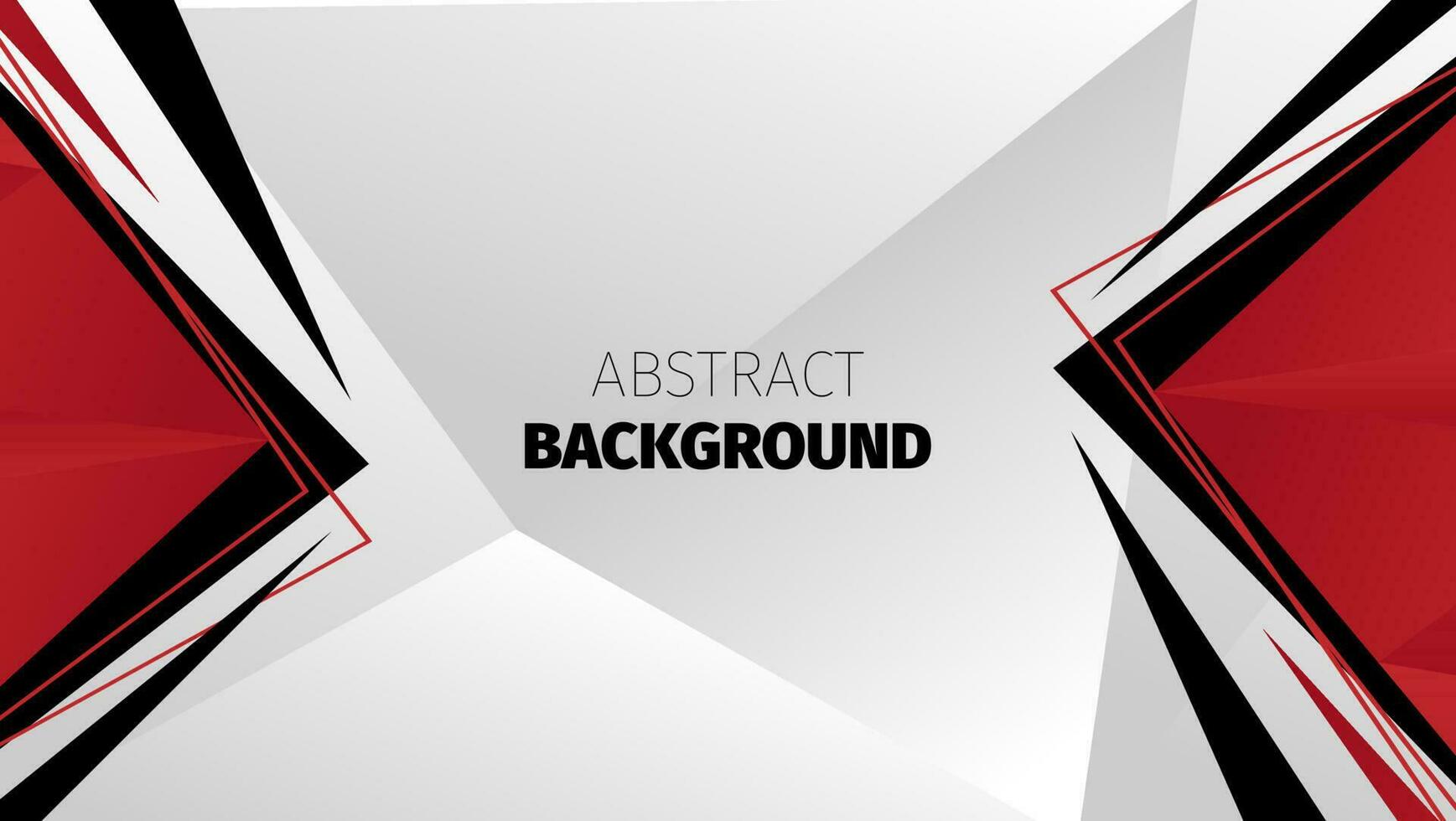 rood en zwart abstract ontwerp op witte geometrische achtergrond vector