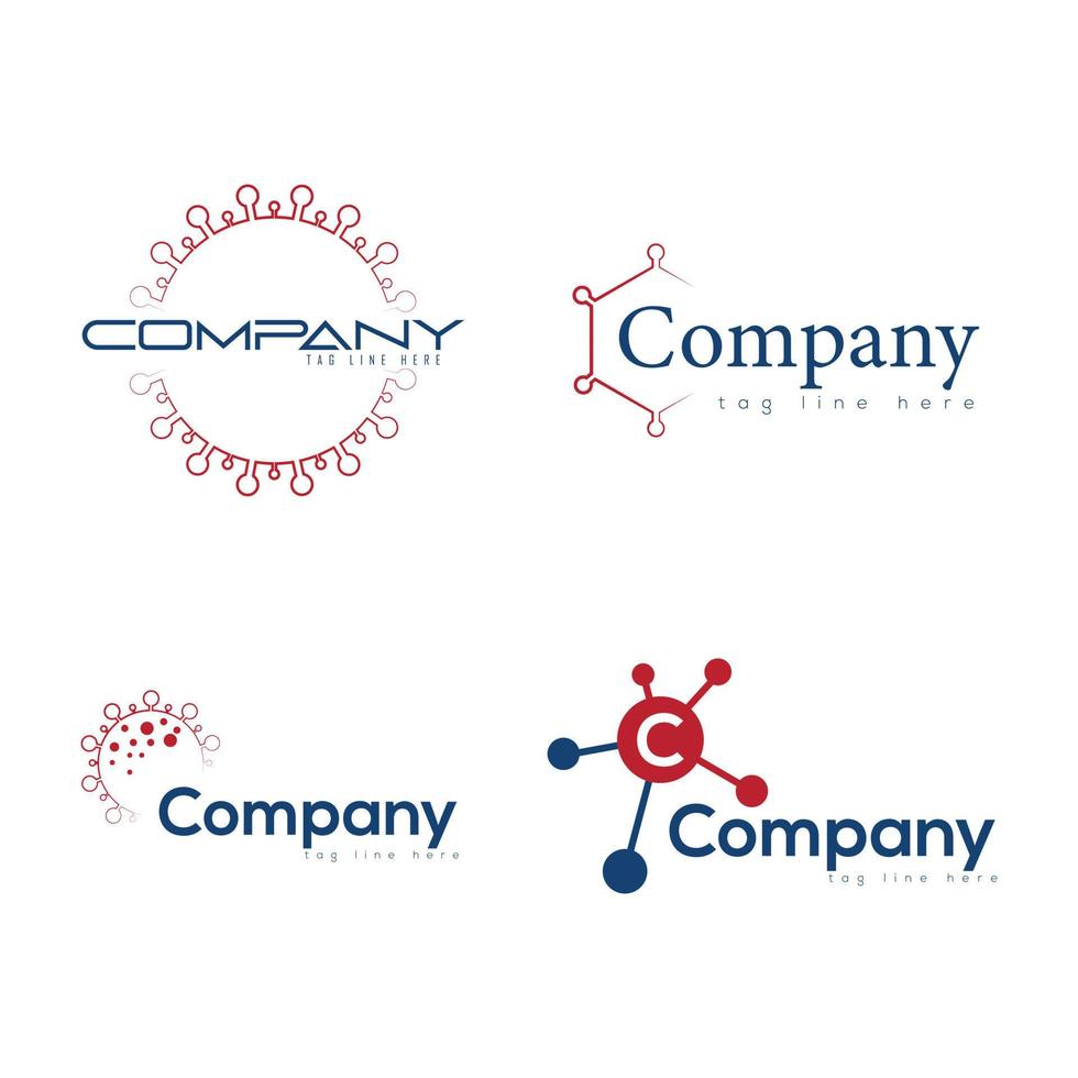 ontwerp van het logo van het medicijnbedrijf vector