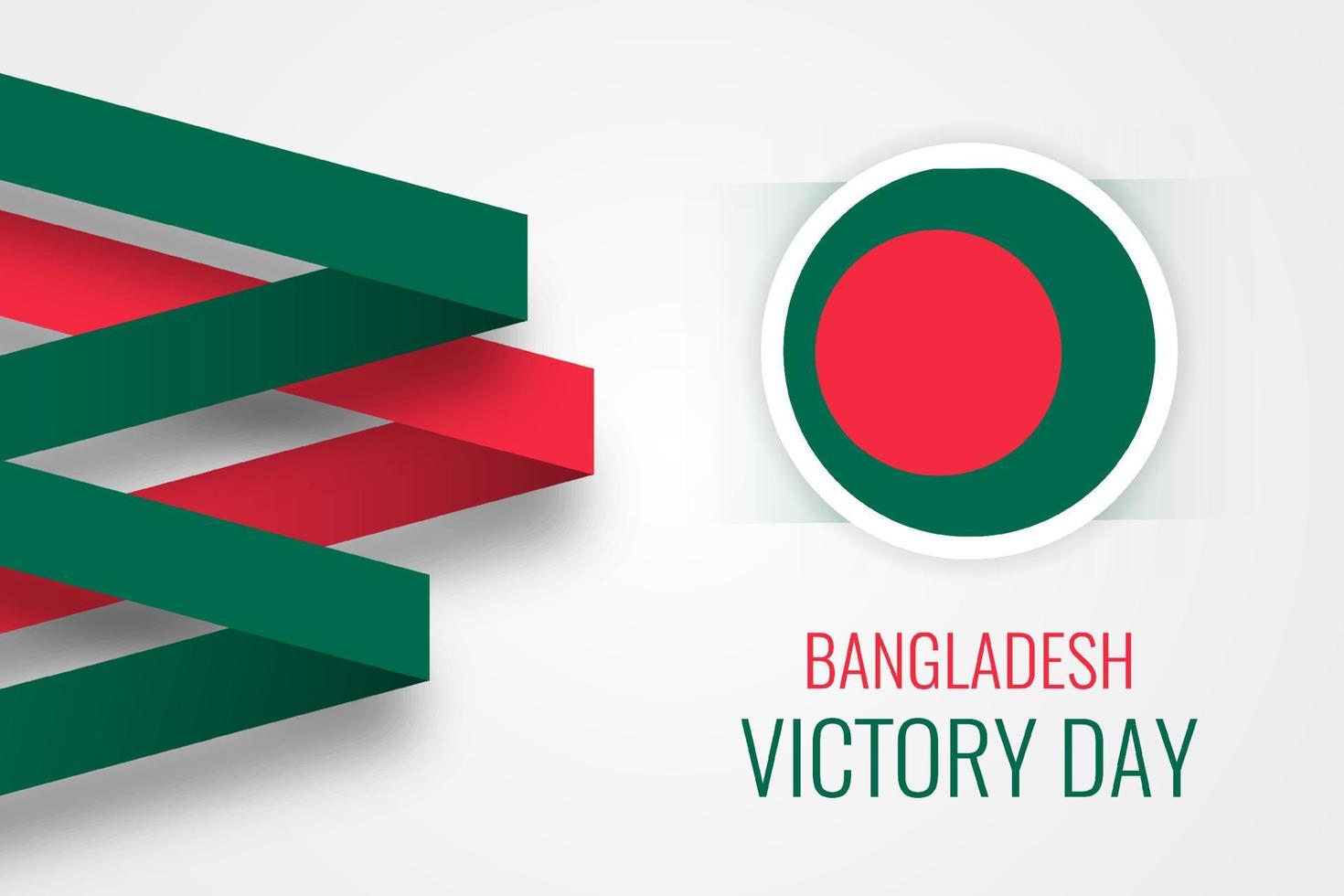 ontwerp van de viering van de overwinningsdag in Bangladesh vector