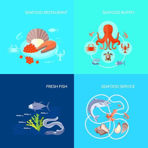 zee voedsel pictogram plat vector