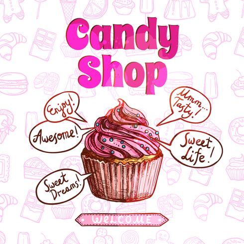 Candy Shop-poster vector