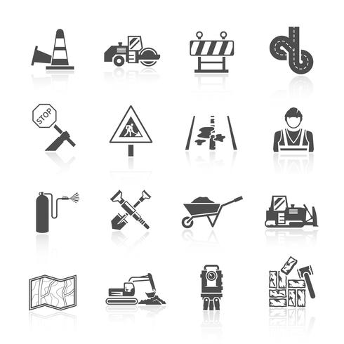 wegwerker pictogram vector