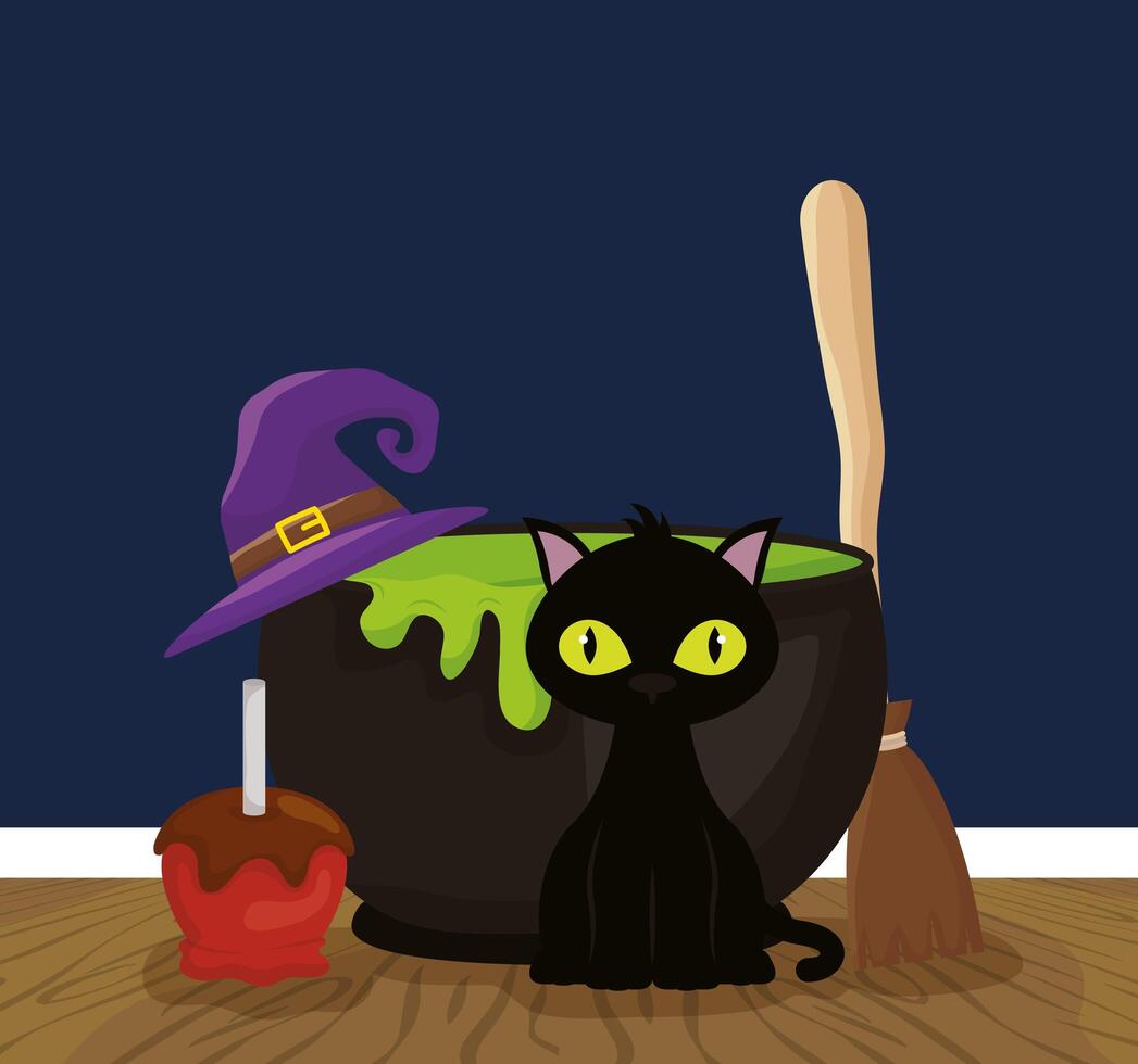 trick or treat vrolijk halloween vector