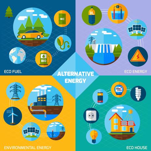 Alternatieve energieset vector