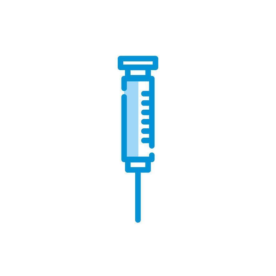 geïsoleerde medische injectie pictogram vector design