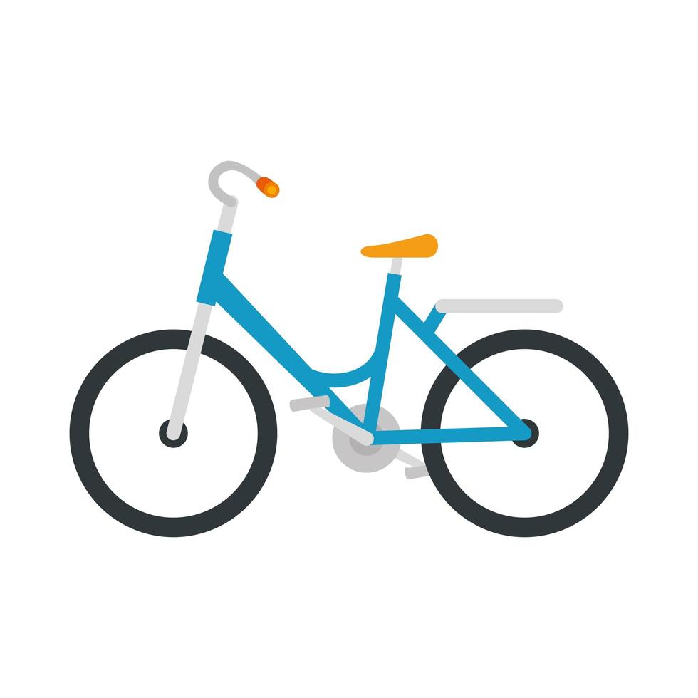 fiets vervoer ecologie geïsoleerde icon vector