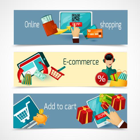 E-commerce-bannerset vector