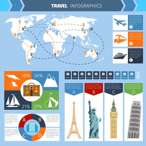 Infographic reisset vector