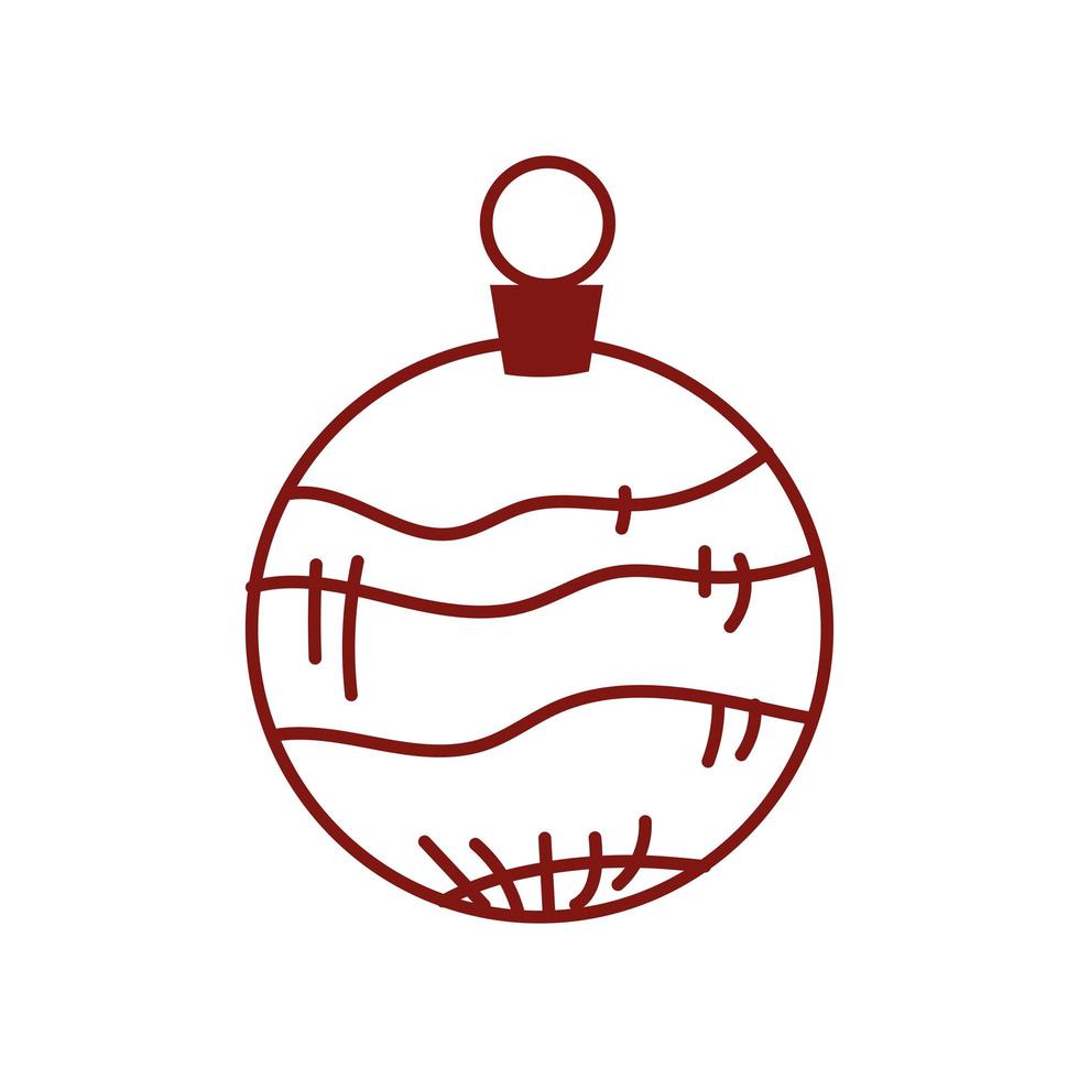 kerstbal ornament vector