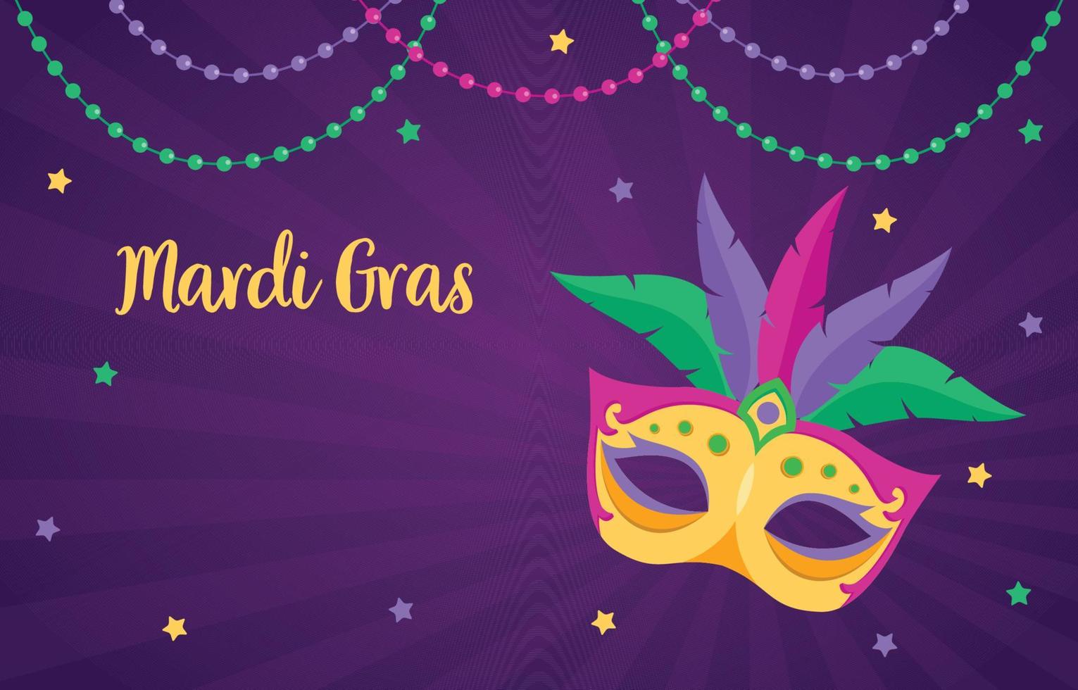 mardi gras festival achtergrond vector