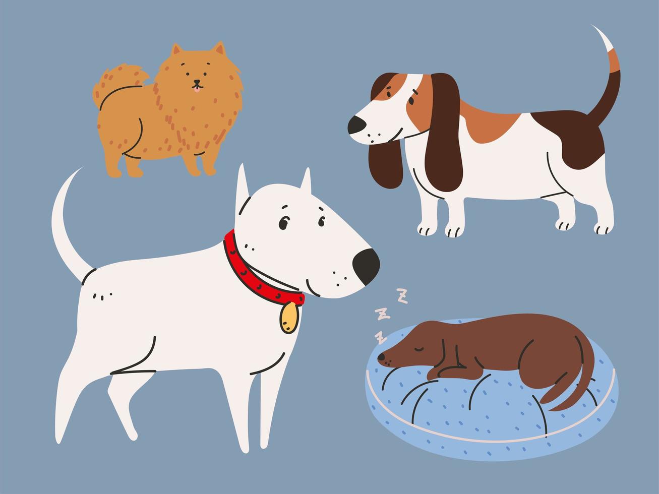 huisdieren dieren pictogrammen vector