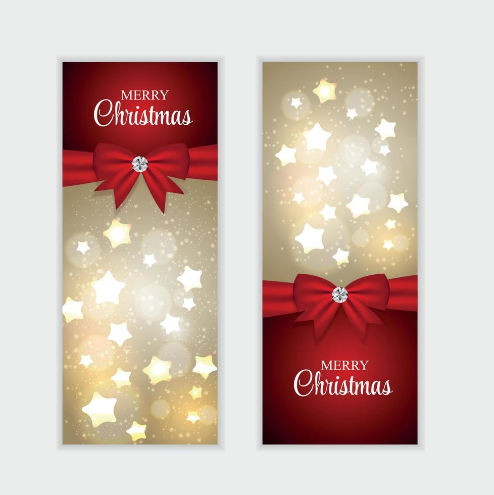 kerst website banner en kaart achtergrond vectorillustratie vector